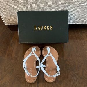 Ralph Lauren white Sandler’s NWT size 8